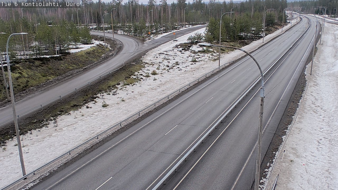 Weather Camera Image Road 6 Kontiolahti, Uuro, Kontiolahti, Pohjois-Karjala