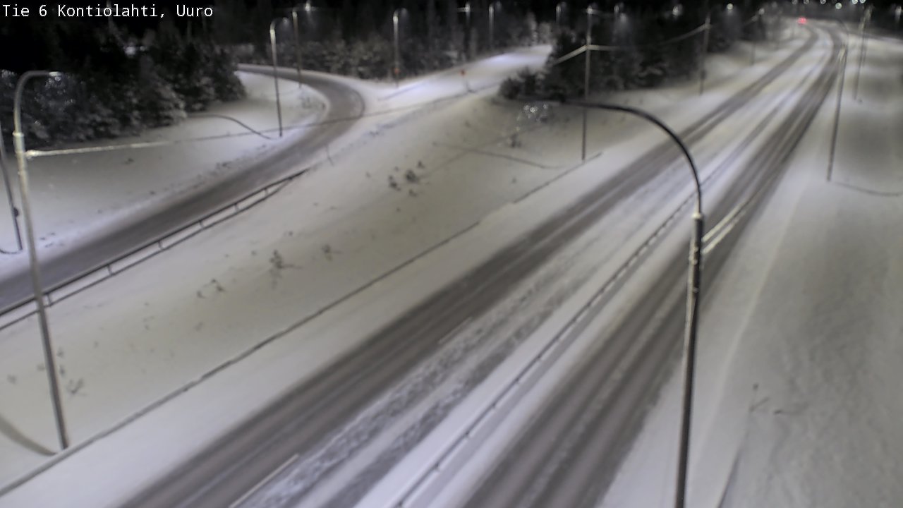 Weather Camera Image Road 6 Kontiolahti, Uuro, Kontiolahti, Pohjois-Karjala