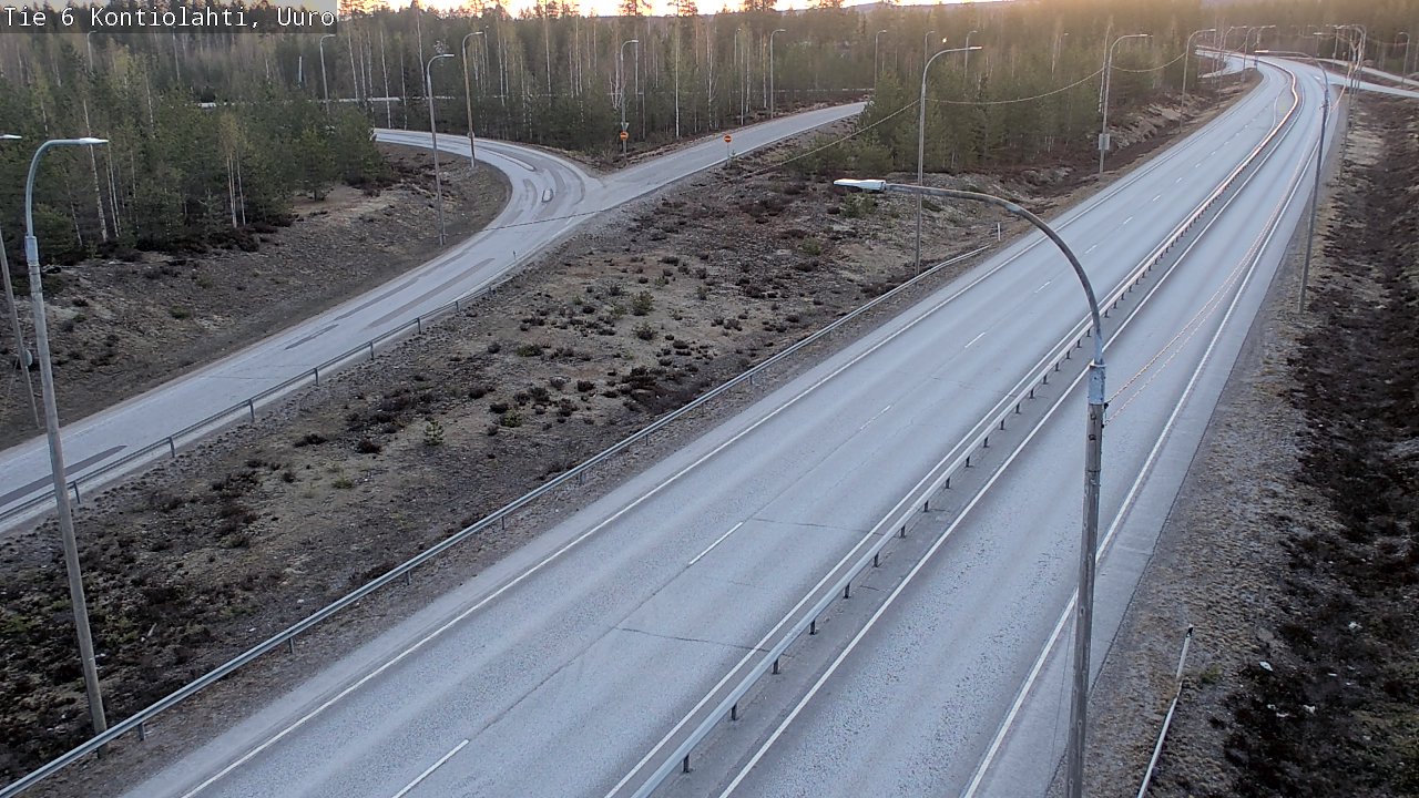Weather Camera Image Road 6 Kontiolahti, Uuro, Kontiolahti, Pohjois-Karjala
