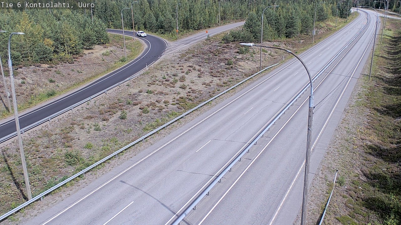 Weather Camera Image Väg 6 Kontiolax, Uuro, Kontiolahti, Pohjois-Karjala