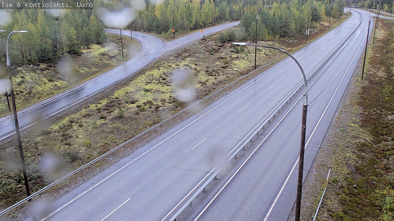 Weather Camera Image Road 6 Kontiolahti, Uuro, Kontiolahti, Pohjois-Karjala
