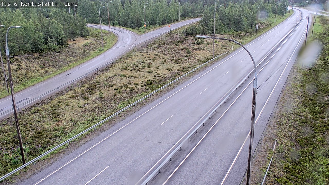 Weather Camera Image Väg 6 Kontiolax, Uuro, Kontiolahti, Pohjois-Karjala