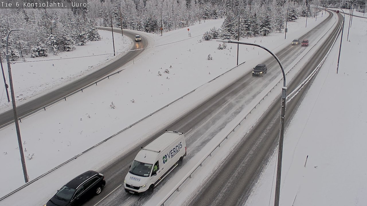 Weather Camera Image Road 6 Kontiolahti, Uuro, Kontiolahti, Pohjois-Karjala