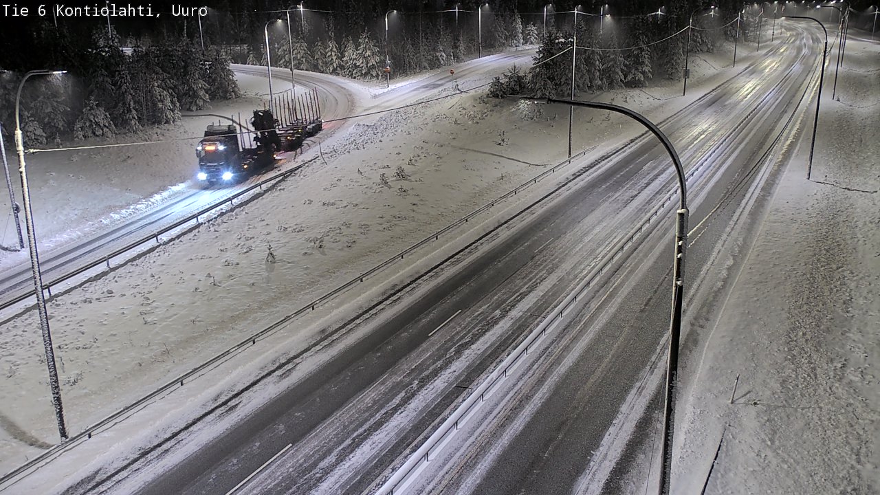 Weather Camera Image Väg 6 Kontiolax, Uuro, Kontiolahti, Pohjois-Karjala