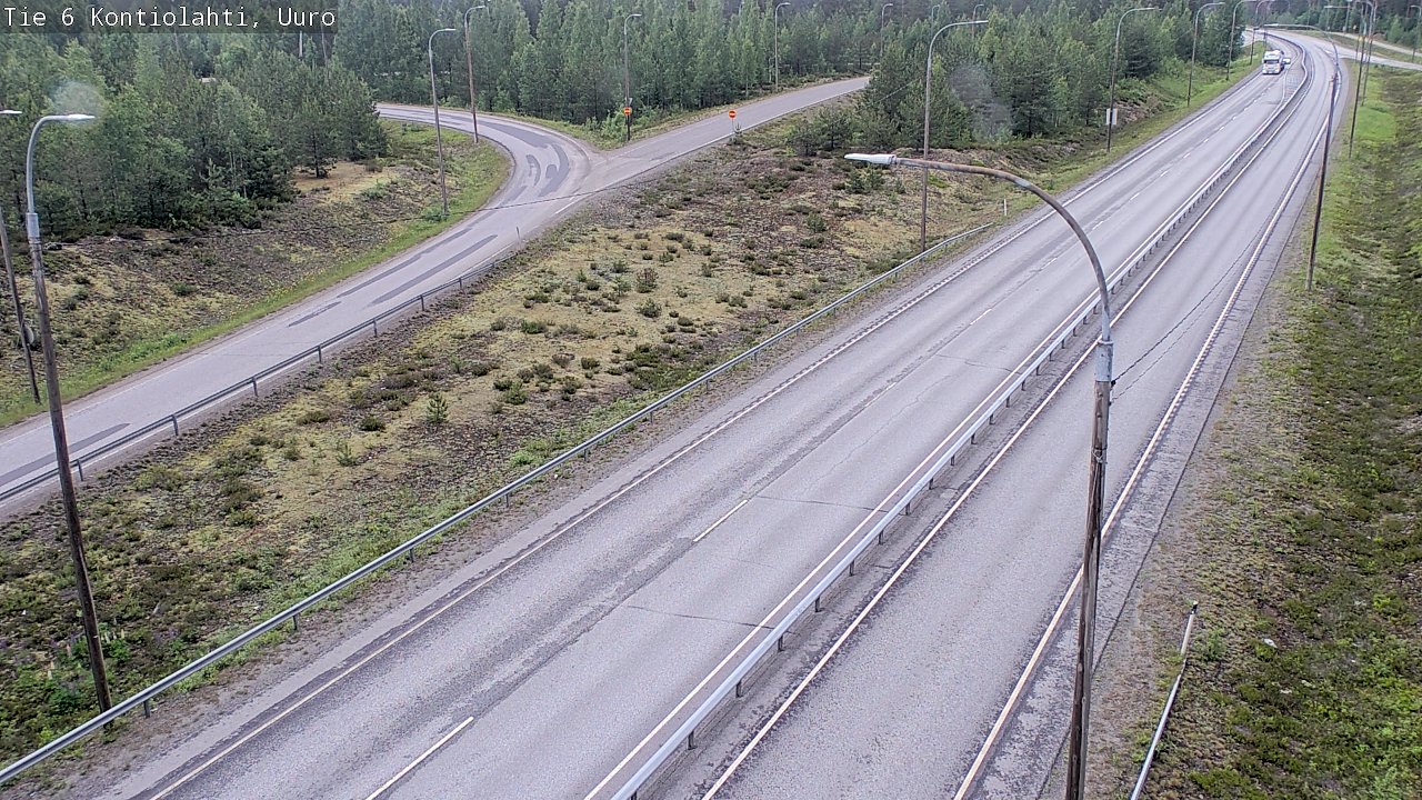 Weather Camera Image Road 6 Kontiolahti, Uuro, Kontiolahti, Pohjois-Karjala