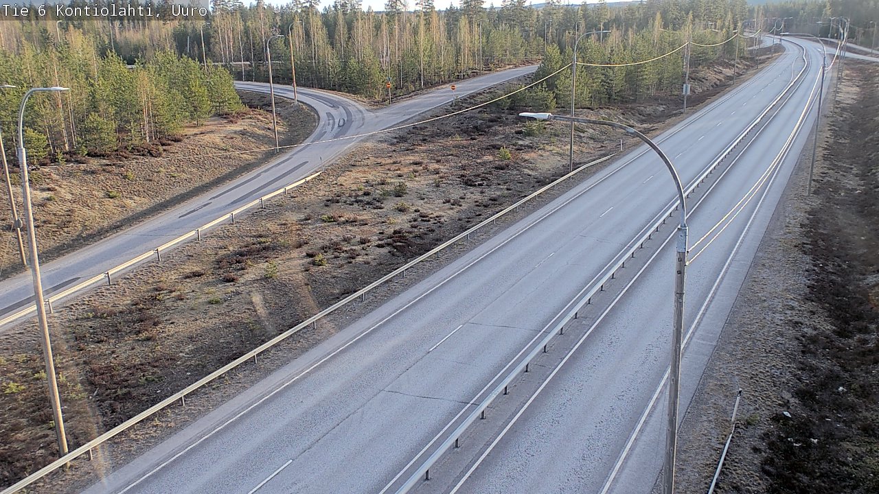 Weather Camera Image Väg 6 Kontiolax, Uuro, Kontiolahti, Pohjois-Karjala