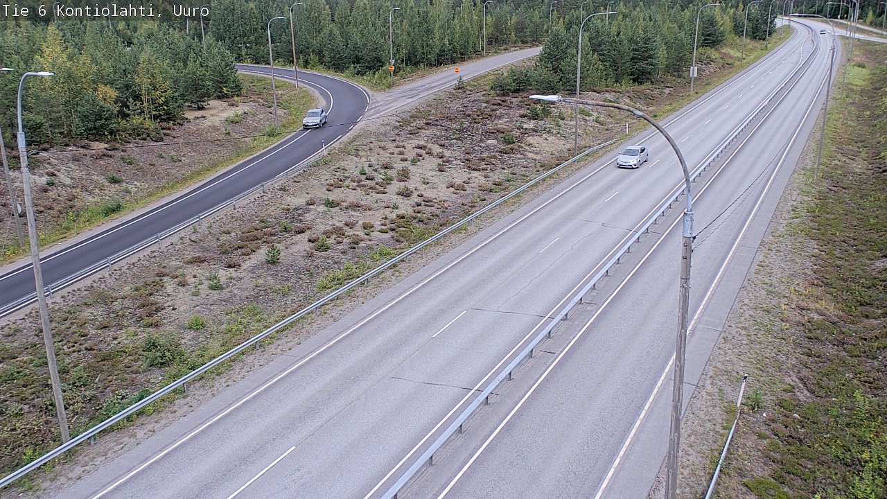 Weather Camera Image Road 6 Kontiolahti, Uuro, Kontiolahti, Pohjois-Karjala