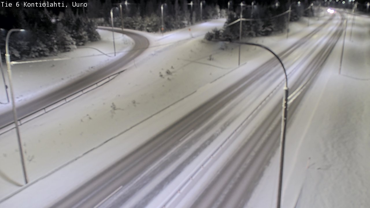 Weather Camera Image Road 6 Kontiolahti, Uuro, Kontiolahti, Pohjois-Karjala