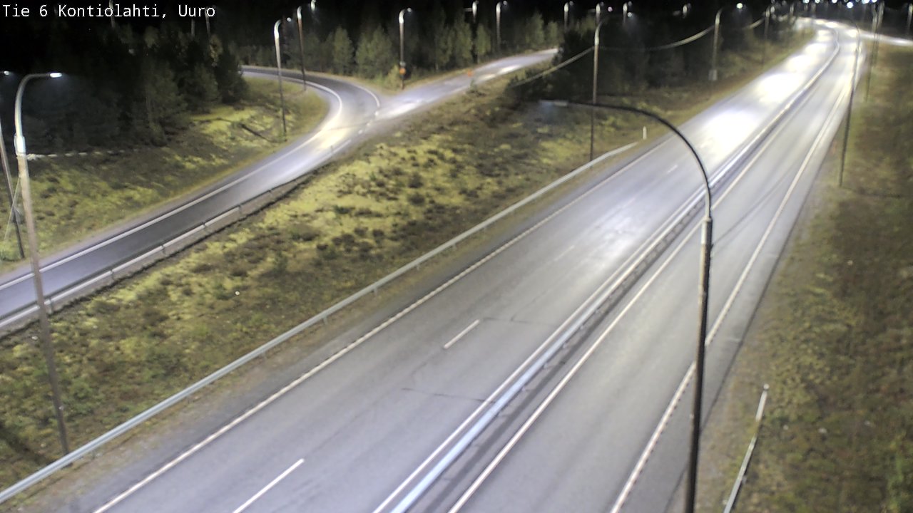 Weather Camera Image Road 6 Kontiolahti, Uuro, Kontiolahti, Pohjois-Karjala