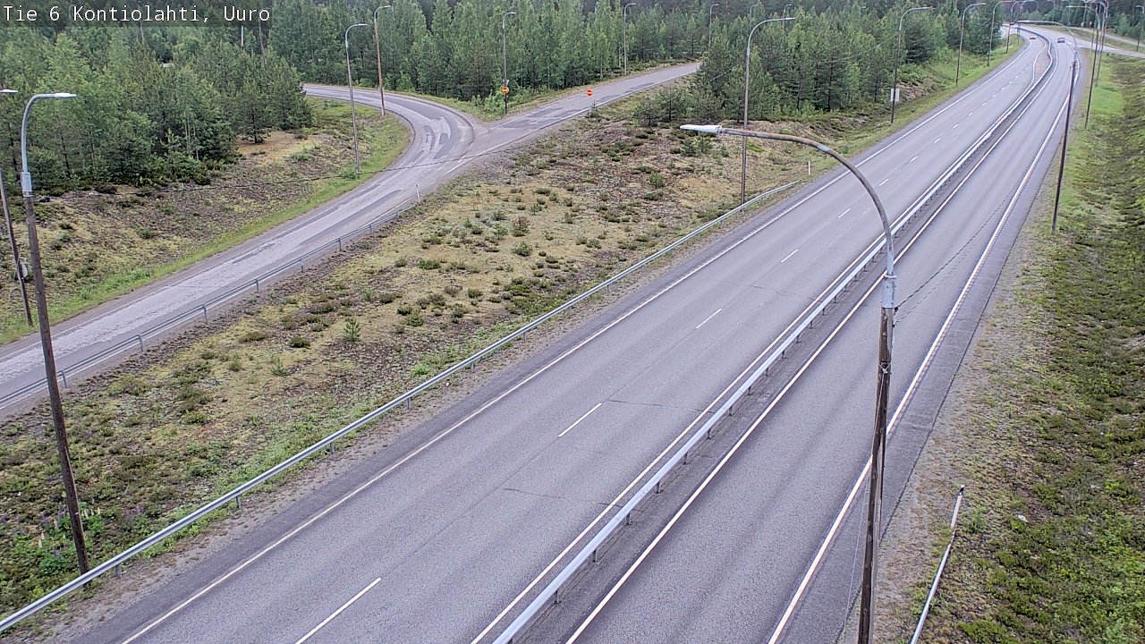Weather Camera Image Road 6 Kontiolahti, Uuro, Kontiolahti, Pohjois-Karjala