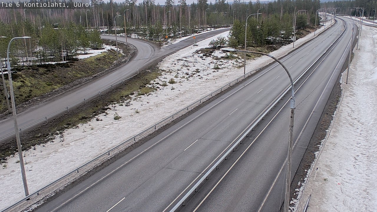 Weather Camera Image Väg 6 Kontiolax, Uuro, Kontiolahti, Pohjois-Karjala