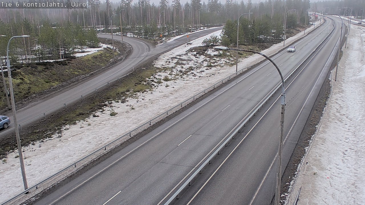 Weather Camera Image Väg 6 Kontiolax, Uuro, Kontiolahti, Pohjois-Karjala