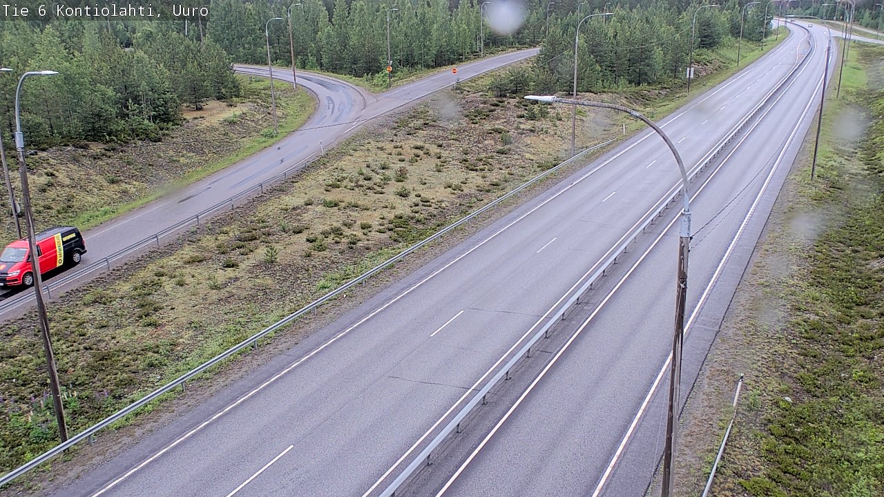 Weather Camera Image Väg 6 Kontiolax, Uuro, Kontiolahti, Pohjois-Karjala