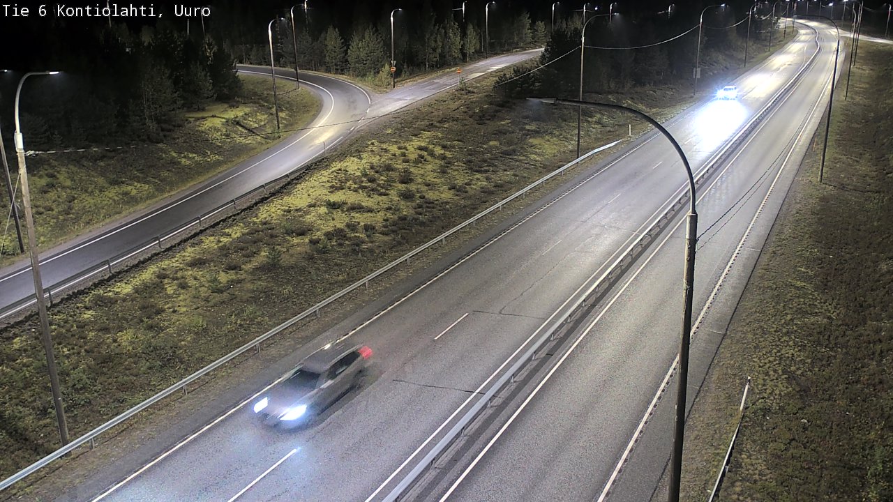 Weather Camera Image Road 6 Kontiolahti, Uuro, Kontiolahti, Pohjois-Karjala
