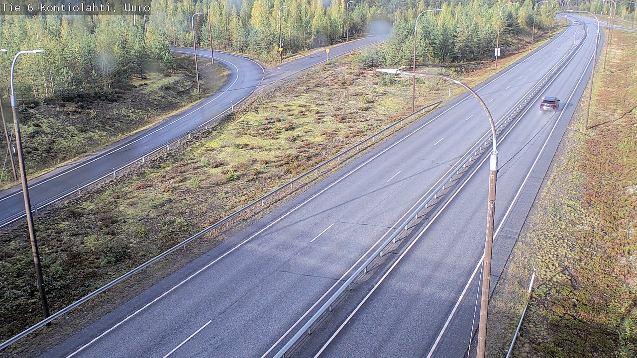 Weather Camera Image Road 6 Kontiolahti, Uuro, Kontiolahti, Pohjois-Karjala