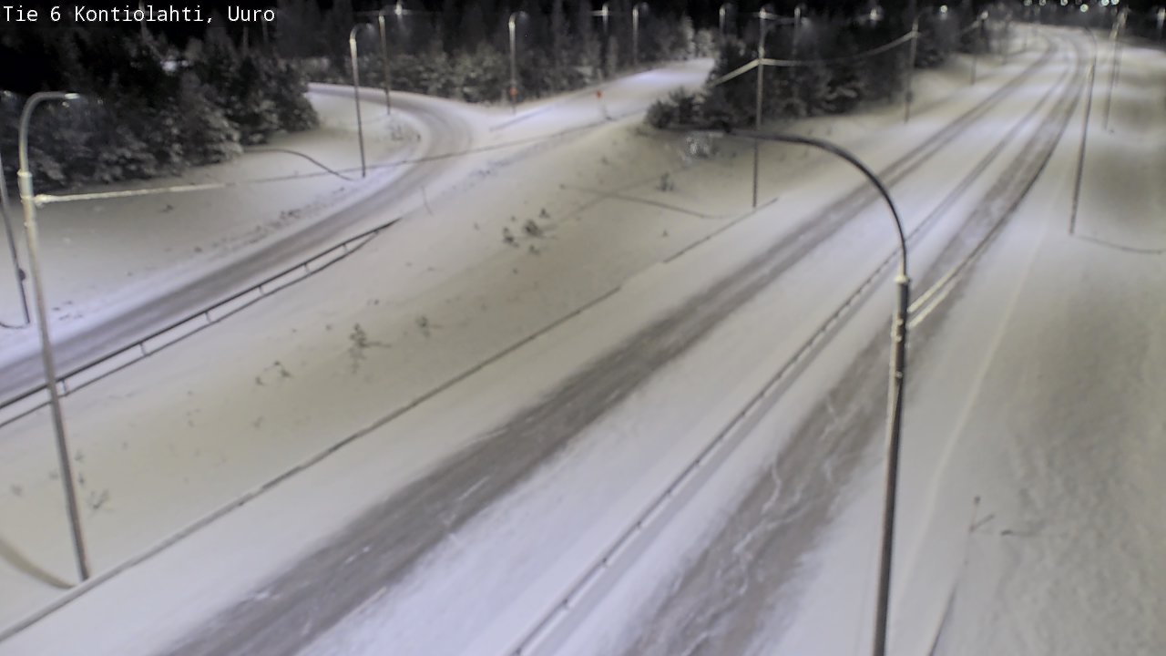 Weather Camera Image Road 6 Kontiolahti, Uuro, Kontiolahti, Pohjois-Karjala