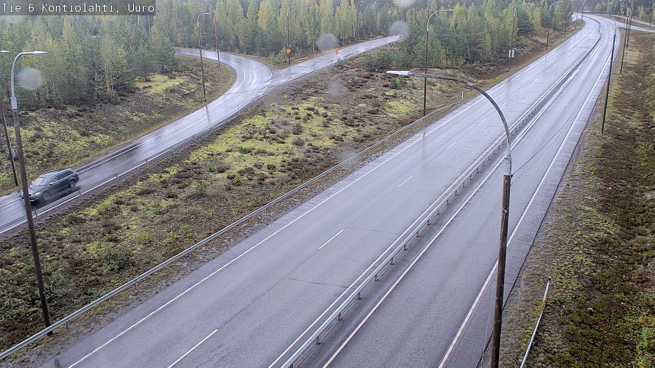 Weather Camera Image Road 6 Kontiolahti, Uuro, Kontiolahti, Pohjois-Karjala