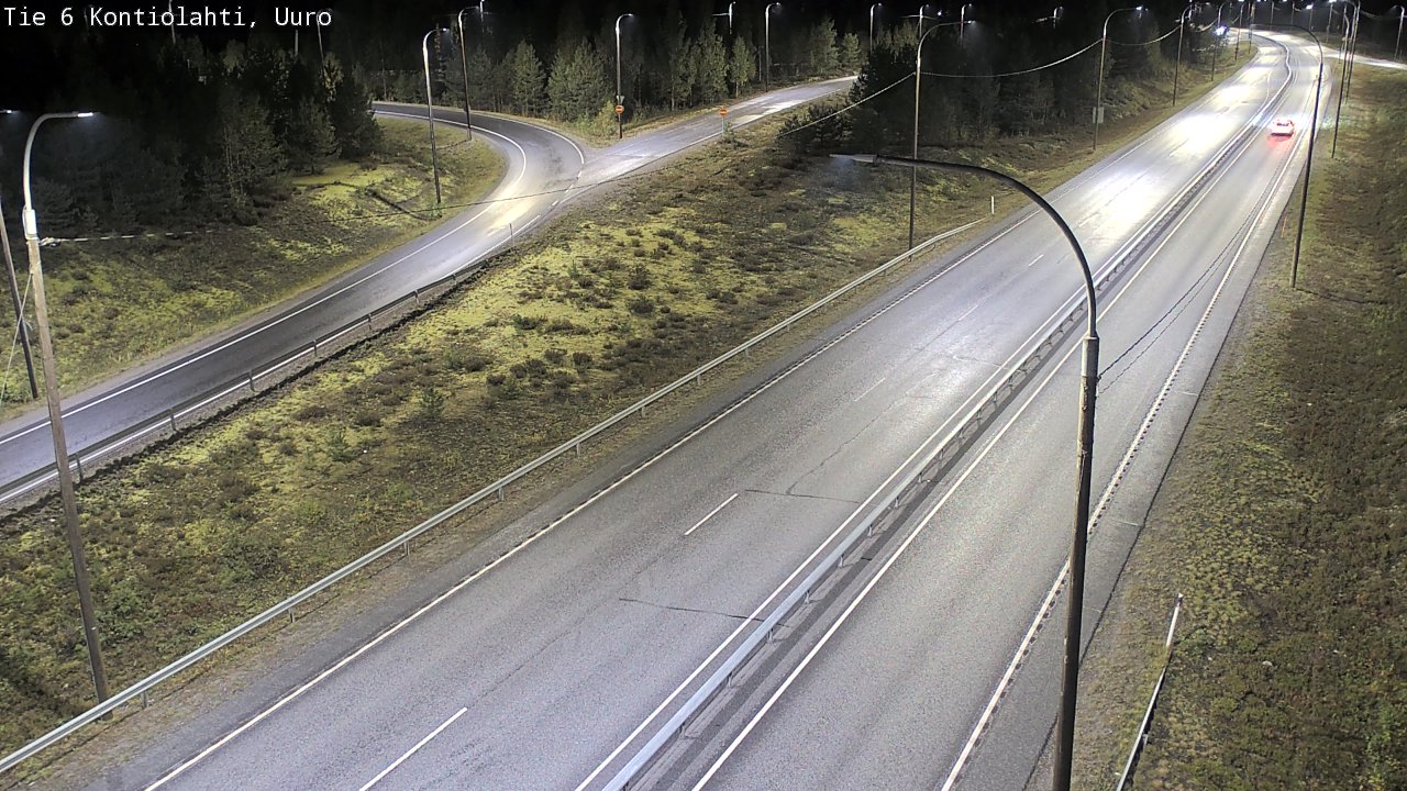 Weather Camera Image Road 6 Kontiolahti, Uuro, Kontiolahti, Pohjois-Karjala