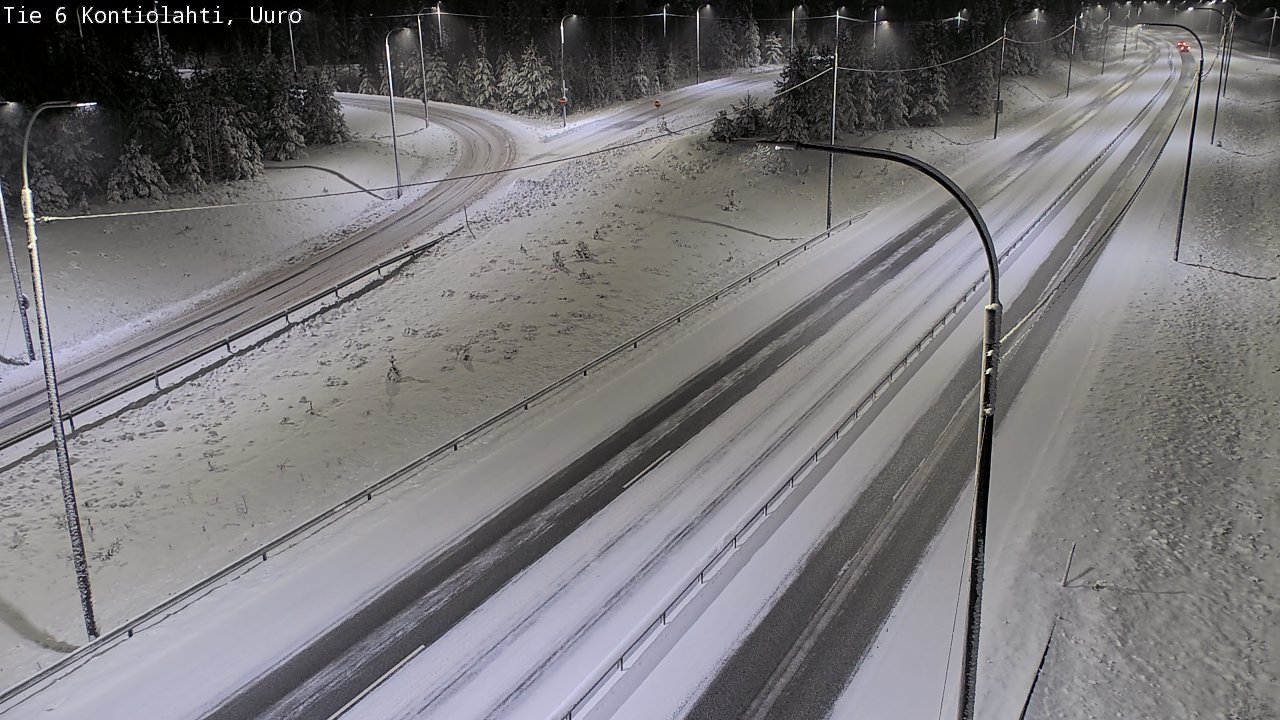 Weather Camera Image Väg 6 Kontiolax, Uuro, Kontiolahti, Pohjois-Karjala