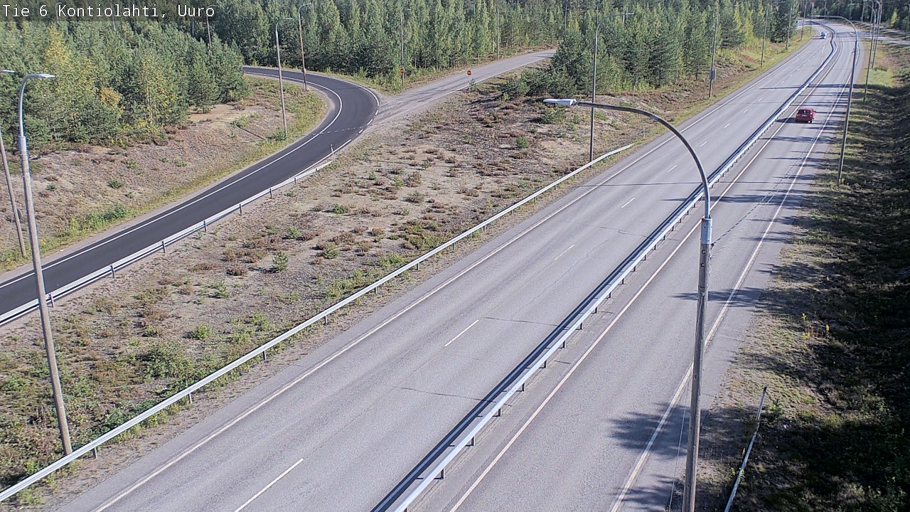 Weather Camera Image Road 6 Kontiolahti, Uuro, Kontiolahti, Pohjois-Karjala