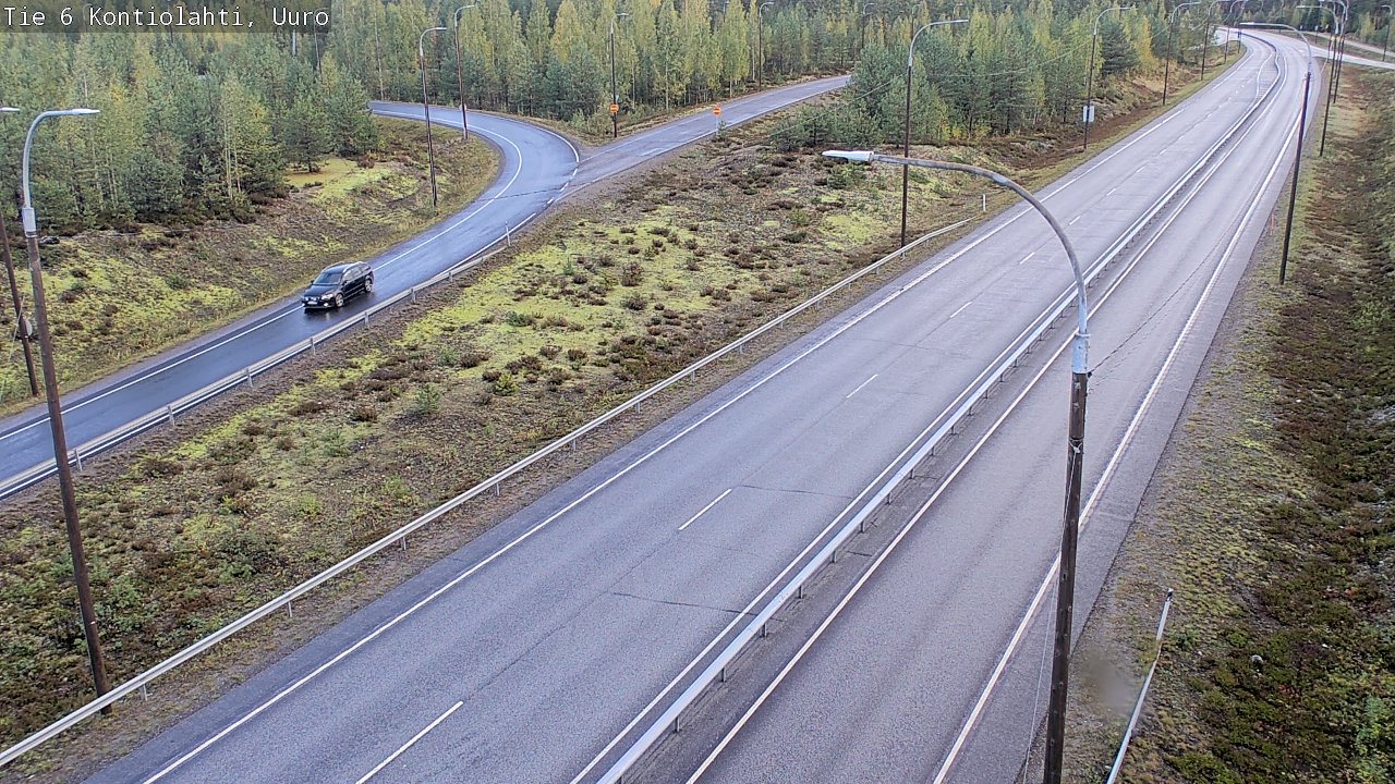 Weather Camera Image Road 6 Kontiolahti, Uuro, Kontiolahti, Pohjois-Karjala