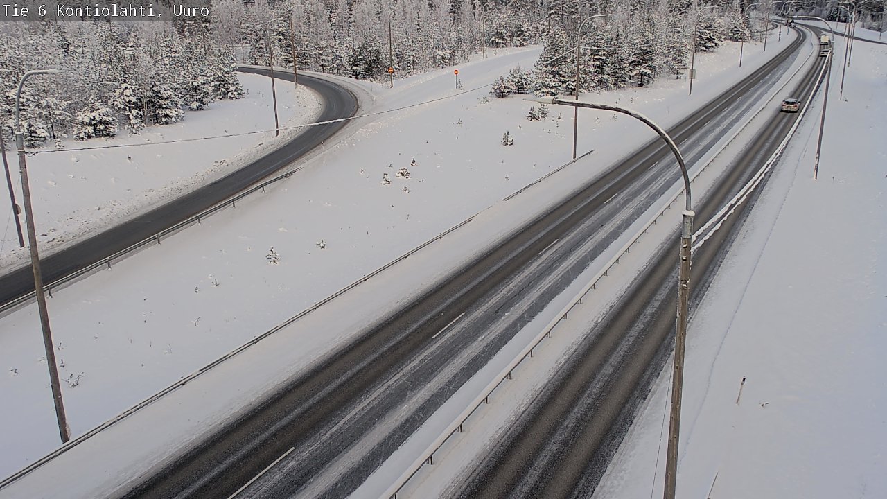 Weather Camera Image Road 6 Kontiolahti, Uuro, Kontiolahti, Pohjois-Karjala