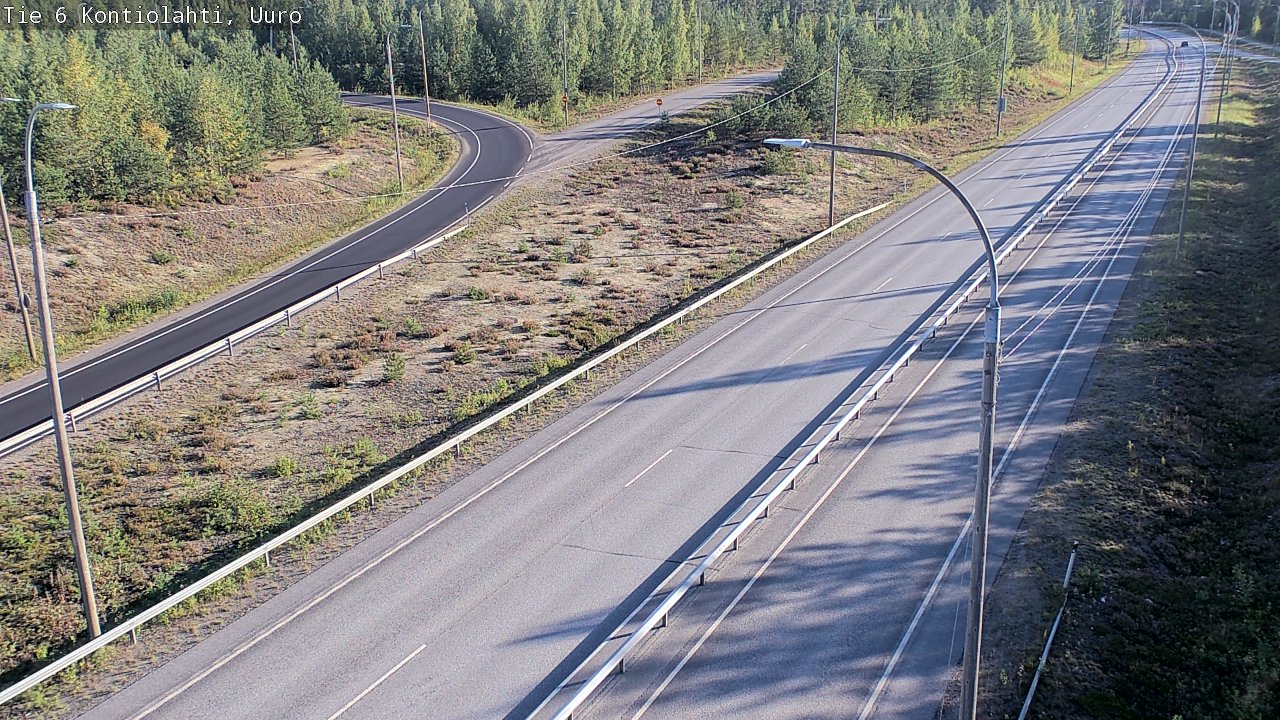 Weather Camera Image Road 6 Kontiolahti, Uuro, Kontiolahti, Pohjois-Karjala