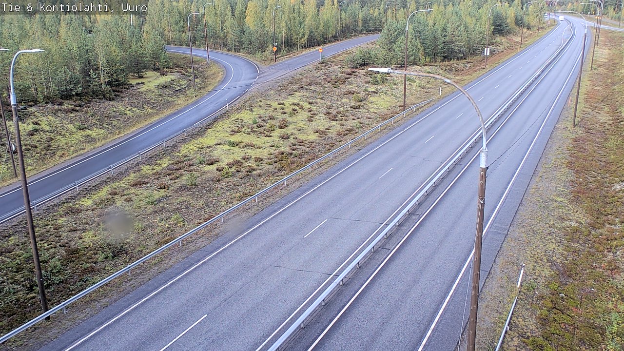 Weather Camera Image Road 6 Kontiolahti, Uuro, Kontiolahti, Pohjois-Karjala