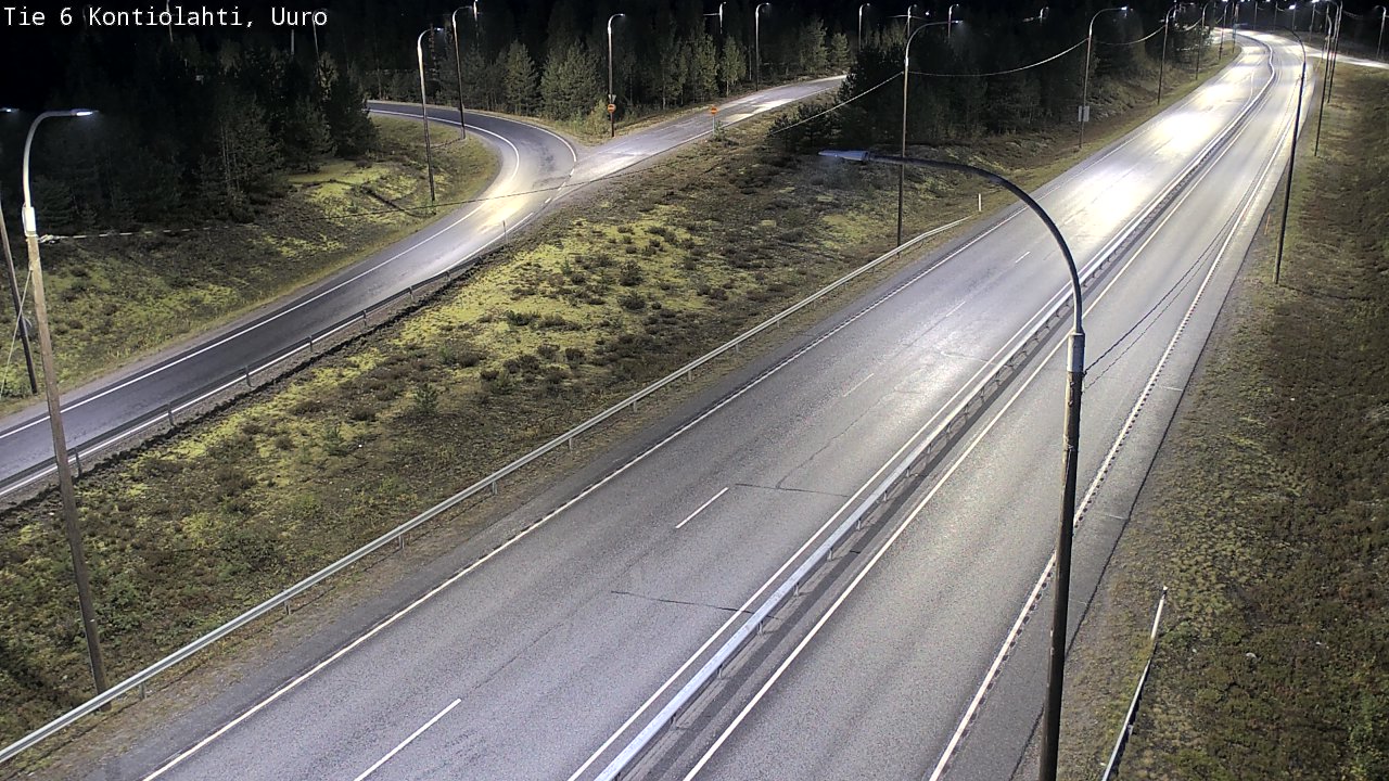 Weather Camera Image Road 6 Kontiolahti, Uuro, Kontiolahti, Pohjois-Karjala