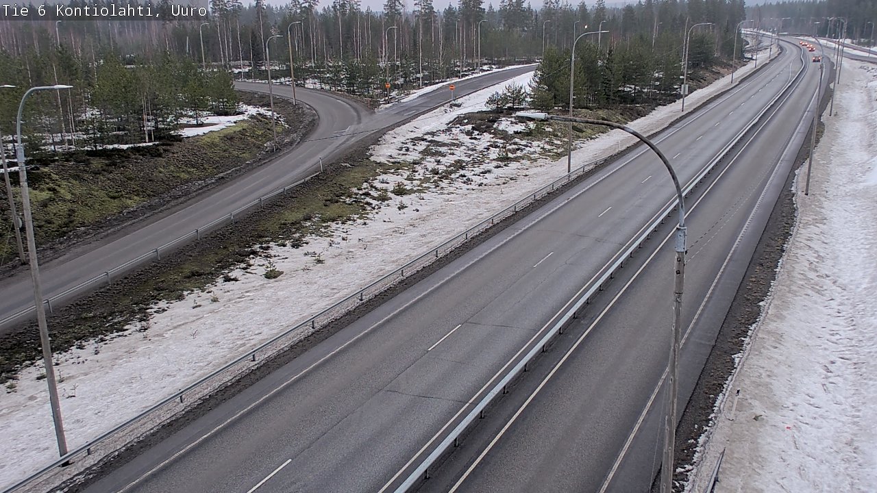 Weather Camera Image Väg 6 Kontiolax, Uuro, Kontiolahti, Pohjois-Karjala