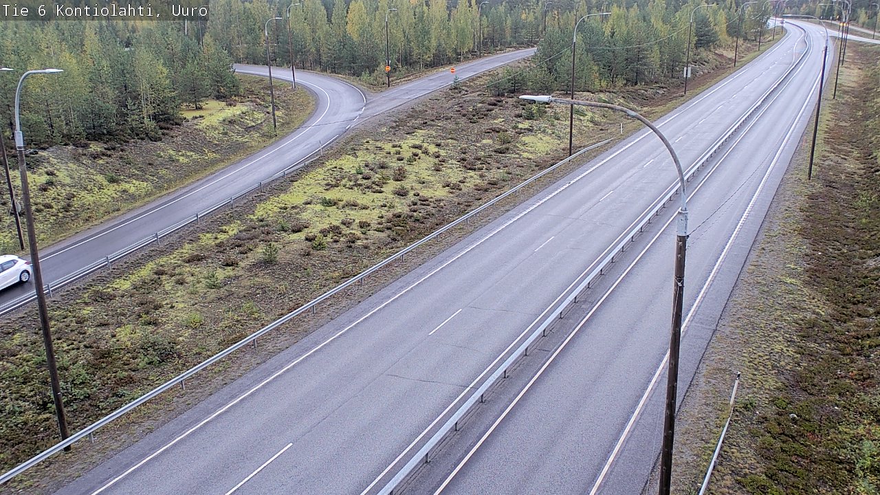 Weather Camera Image Road 6 Kontiolahti, Uuro, Kontiolahti, Pohjois-Karjala