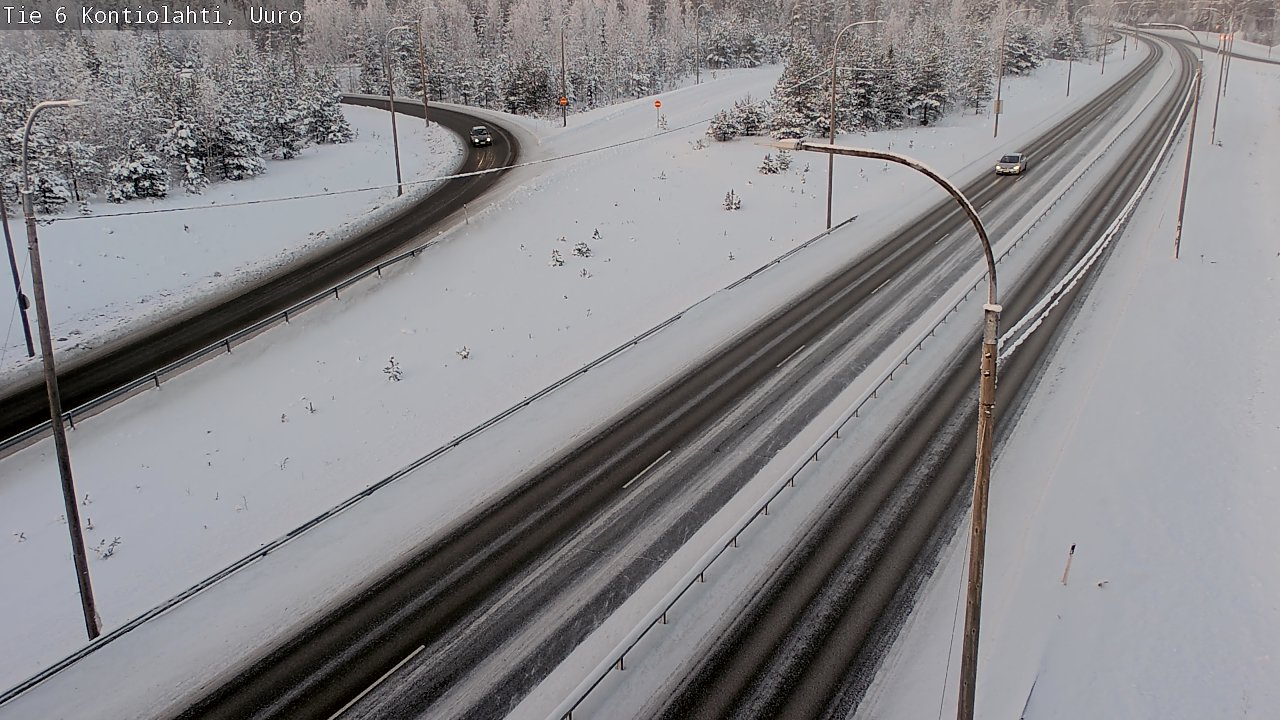 Weather Camera Image Road 6 Kontiolahti, Uuro, Kontiolahti, Pohjois-Karjala