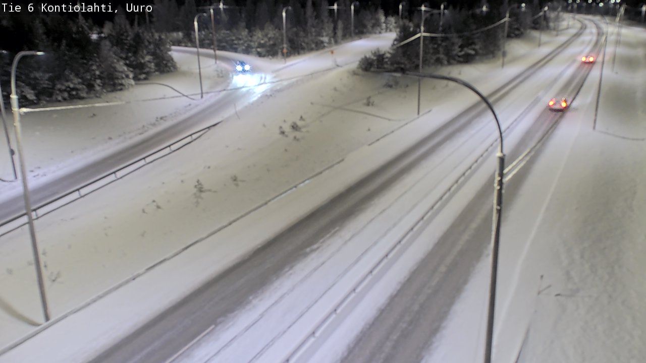 Weather Camera Image Road 6 Kontiolahti, Uuro, Kontiolahti, Pohjois-Karjala