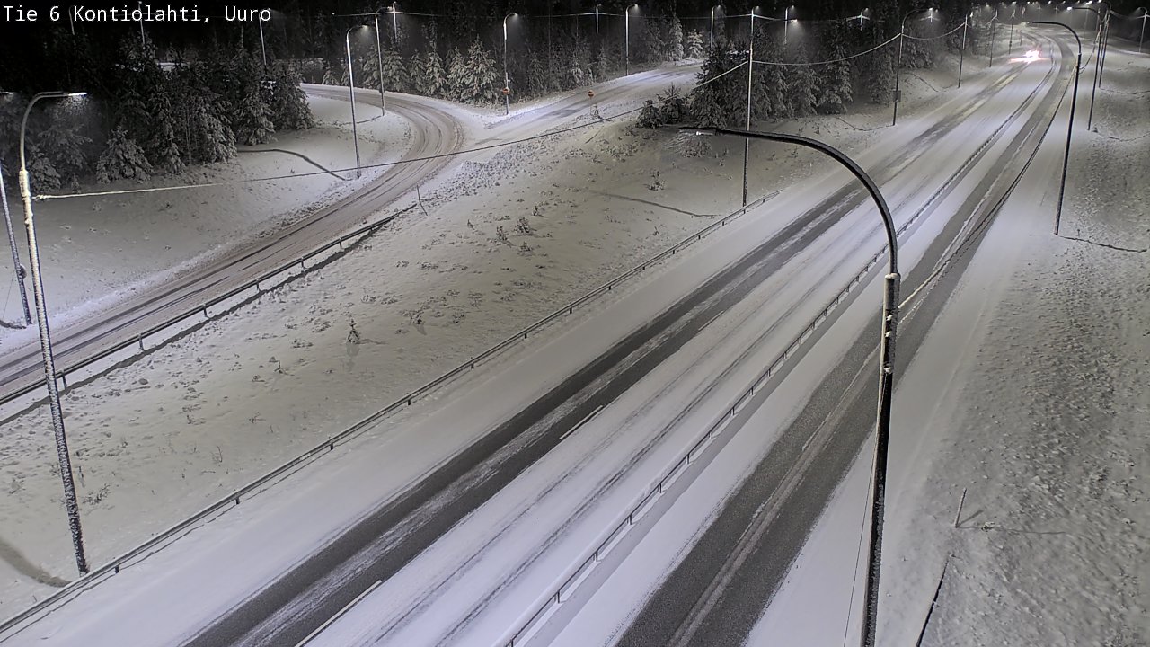 Weather Camera Image Väg 6 Kontiolax, Uuro, Kontiolahti, Pohjois-Karjala