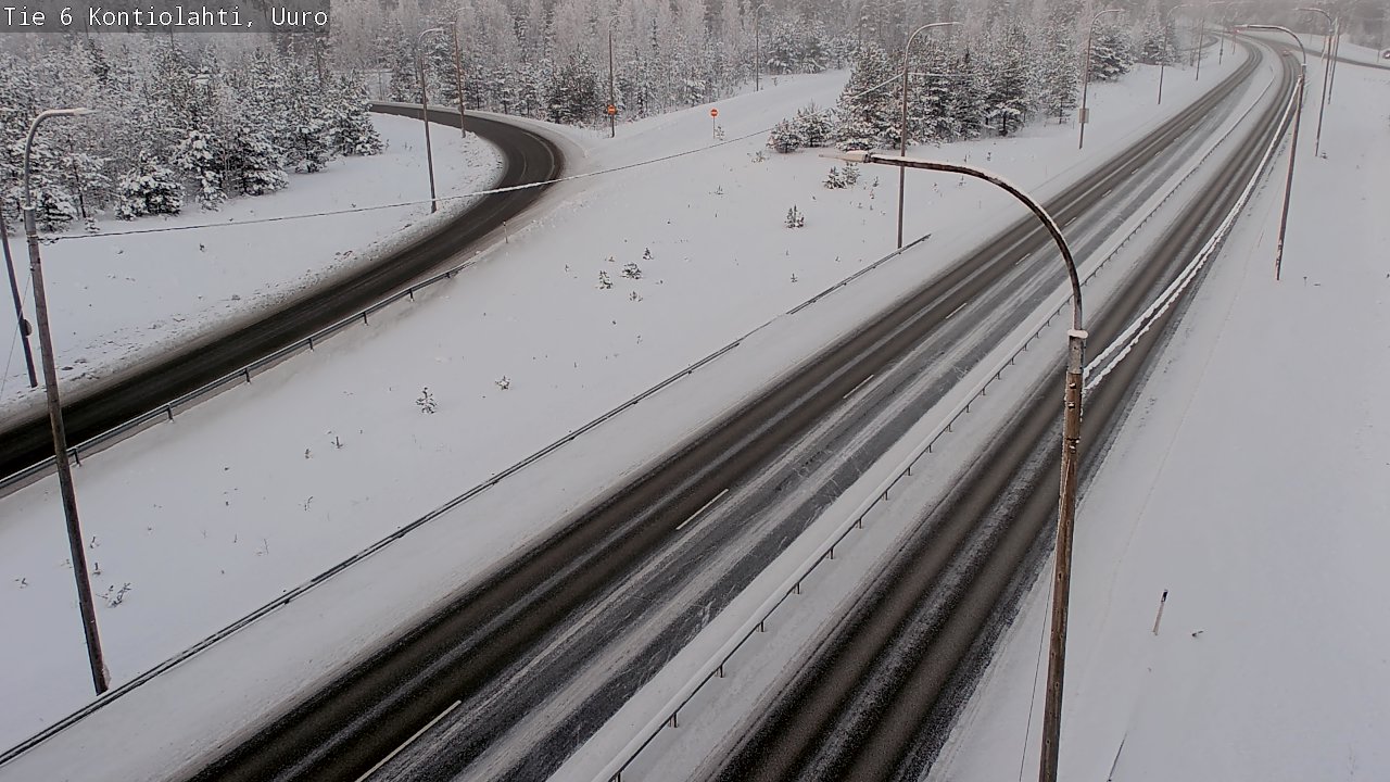 Weather Camera Image Road 6 Kontiolahti, Uuro, Kontiolahti, Pohjois-Karjala