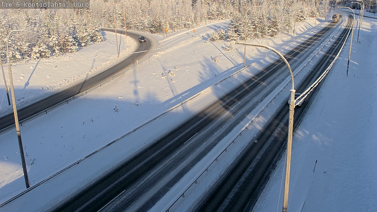 Weather Camera Image Road 6 Kontiolahti, Uuro, Kontiolahti, Pohjois-Karjala