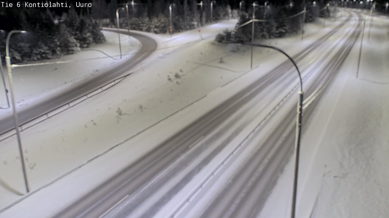 Weather Camera Image Road 6 Kontiolahti, Uuro, Kontiolahti, Pohjois-Karjala