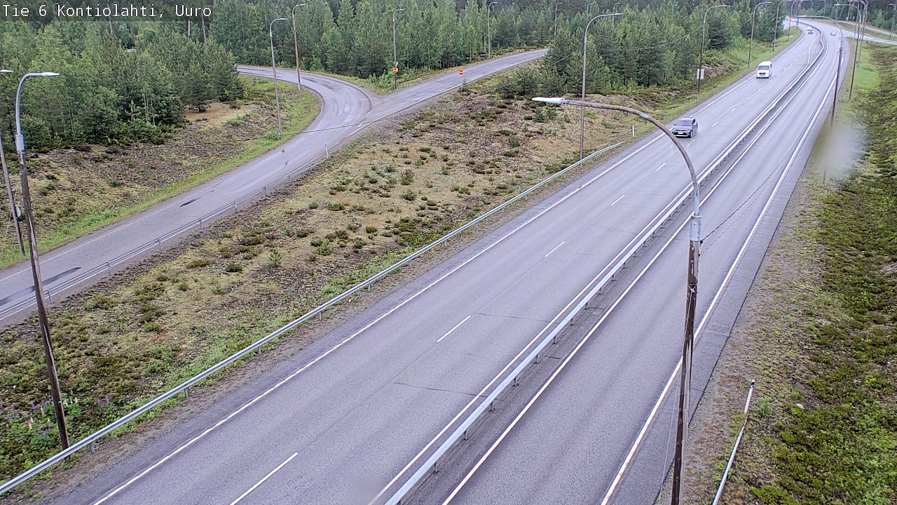 Weather Camera Image Väg 6 Kontiolax, Uuro, Kontiolahti, Pohjois-Karjala