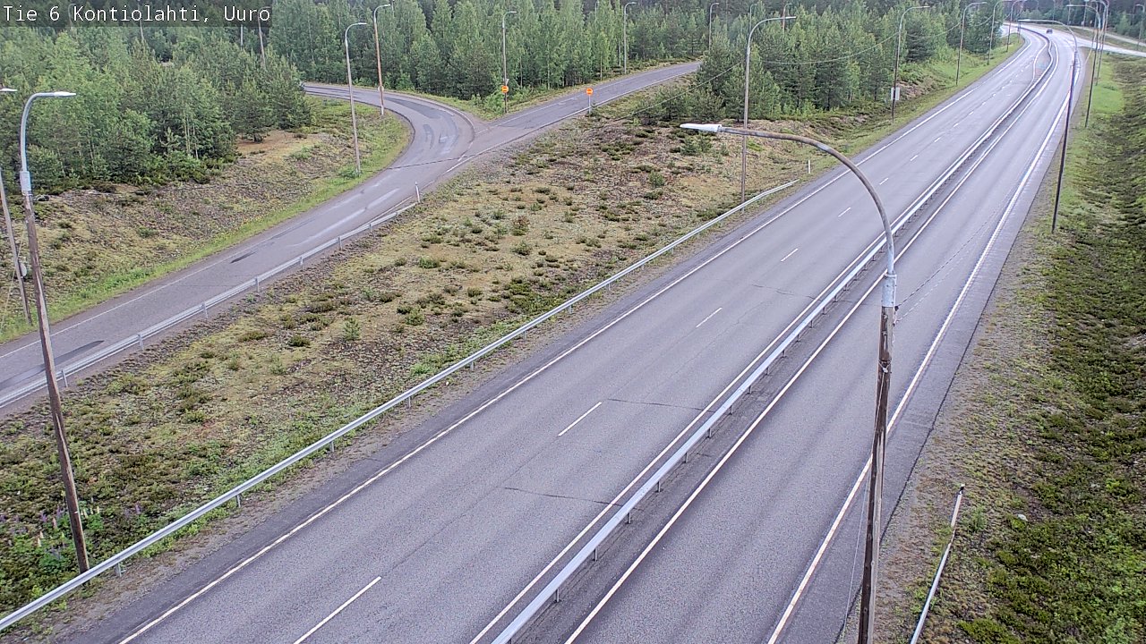 Weather Camera Image Väg 6 Kontiolax, Uuro, Kontiolahti, Pohjois-Karjala