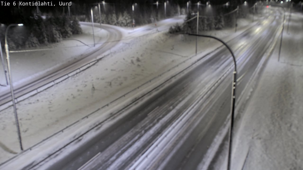 Weather Camera Image Väg 6 Kontiolax, Uuro, Kontiolahti, Pohjois-Karjala