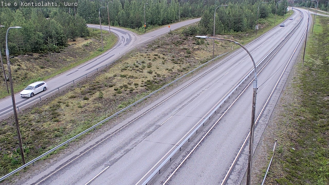 Weather Camera Image Road 6 Kontiolahti, Uuro, Kontiolahti, Pohjois-Karjala