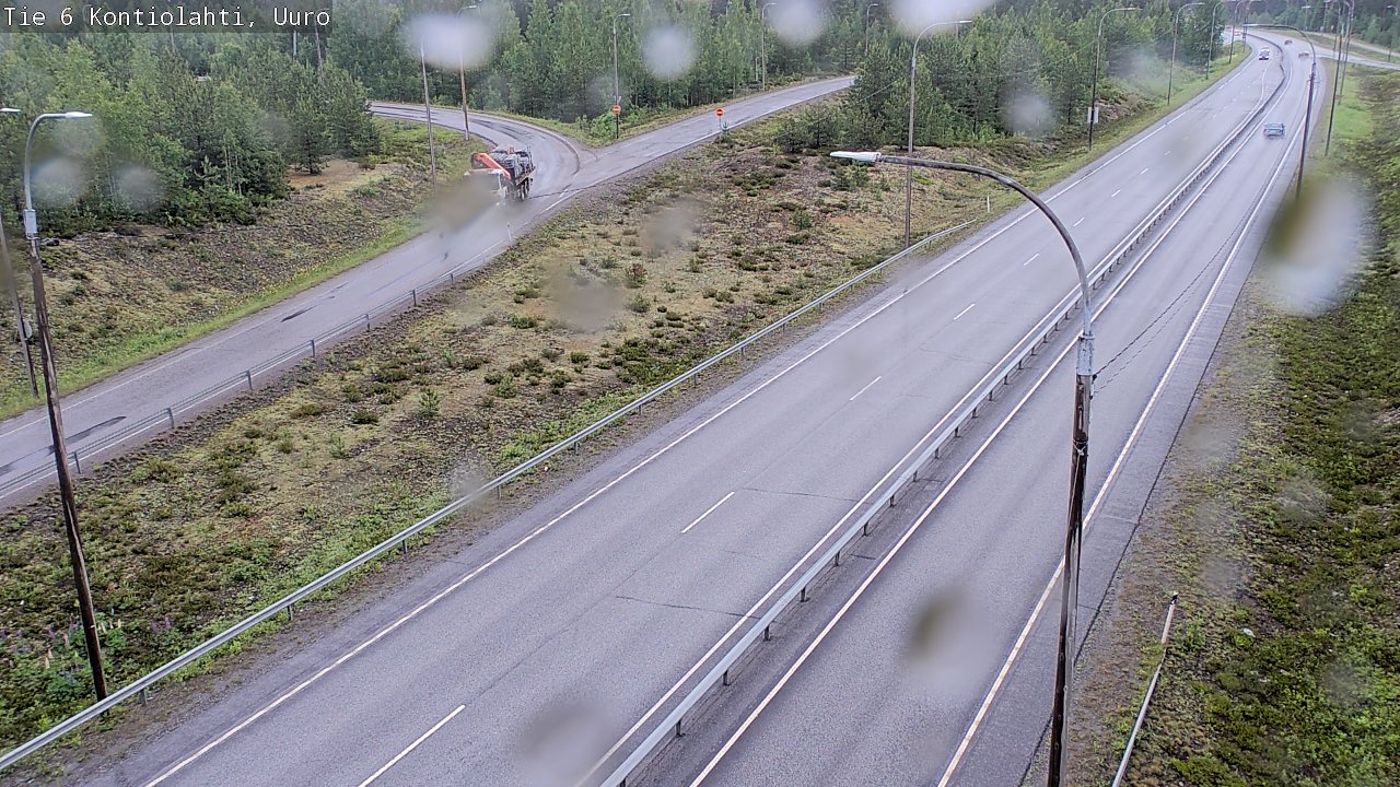 Weather Camera Image Road 6 Kontiolahti, Uuro, Kontiolahti, Pohjois-Karjala