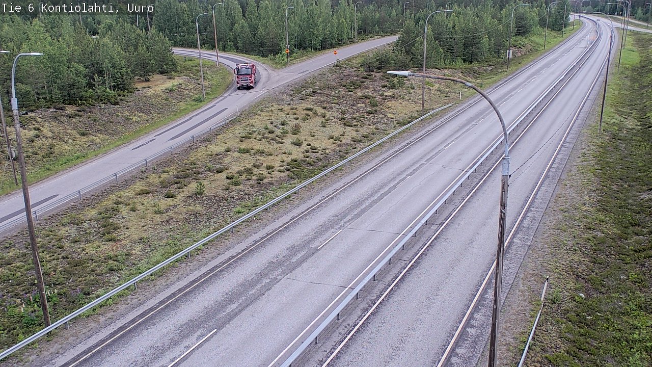 Weather Camera Image Road 6 Kontiolahti, Uuro, Kontiolahti, Pohjois-Karjala