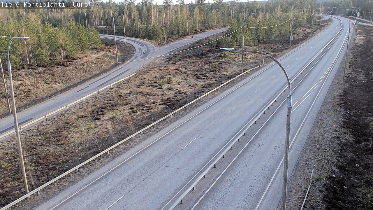 Weather Camera Image Väg 6 Kontiolax, Uuro, Kontiolahti, Pohjois-Karjala