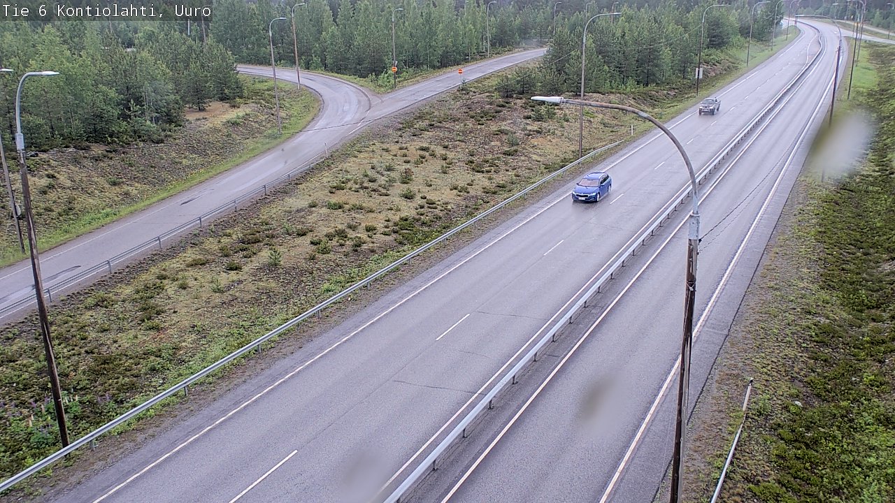 Weather Camera Image Väg 6 Kontiolax, Uuro, Kontiolahti, Pohjois-Karjala