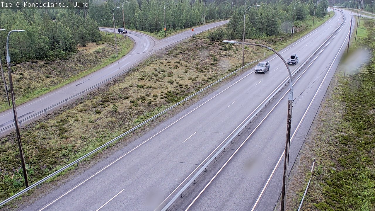Weather Camera Image Väg 6 Kontiolax, Uuro, Kontiolahti, Pohjois-Karjala