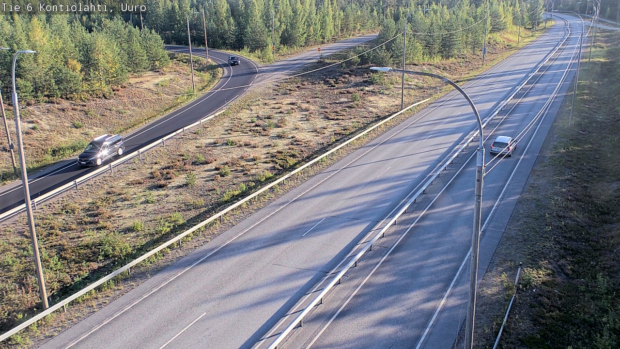 Weather Camera Image Road 6 Kontiolahti, Uuro, Kontiolahti, Pohjois-Karjala