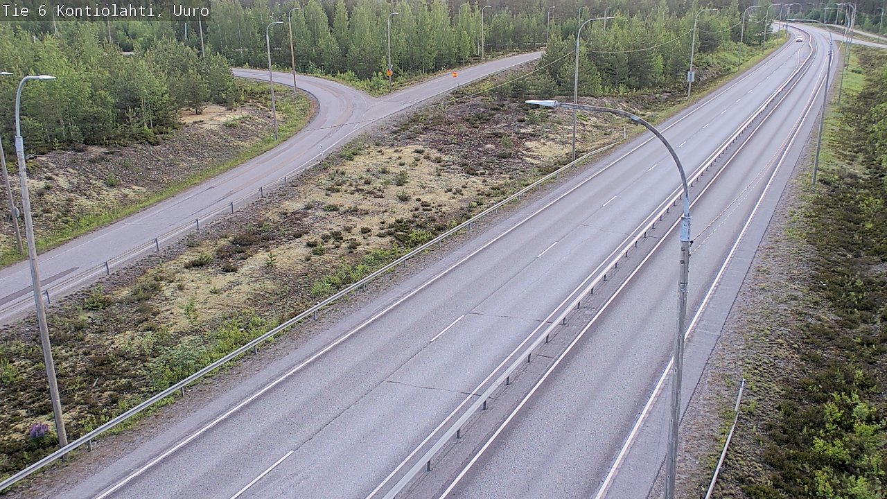 Weather Camera Image Road 6 Kontiolahti, Uuro, Kontiolahti, Pohjois-Karjala