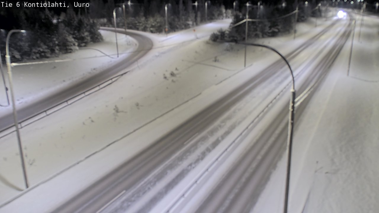 Weather Camera Image Road 6 Kontiolahti, Uuro, Kontiolahti, Pohjois-Karjala