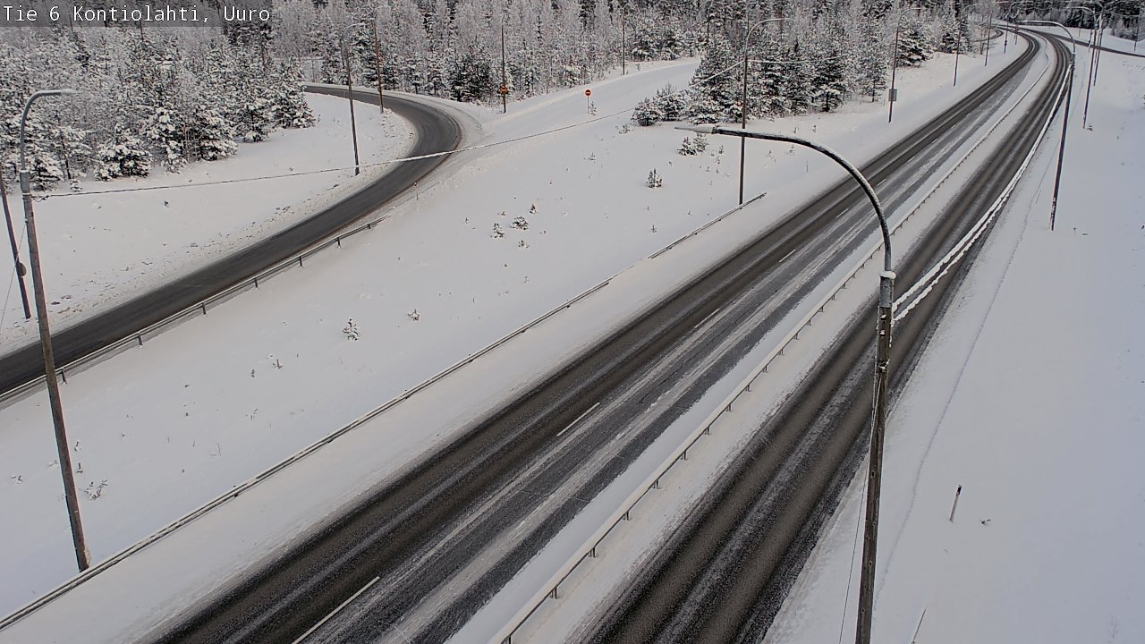 Weather Camera Image Road 6 Kontiolahti, Uuro, Kontiolahti, Pohjois-Karjala